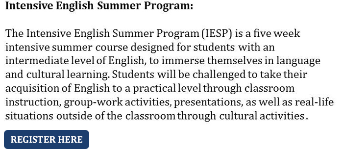 Intensive English Summer Program