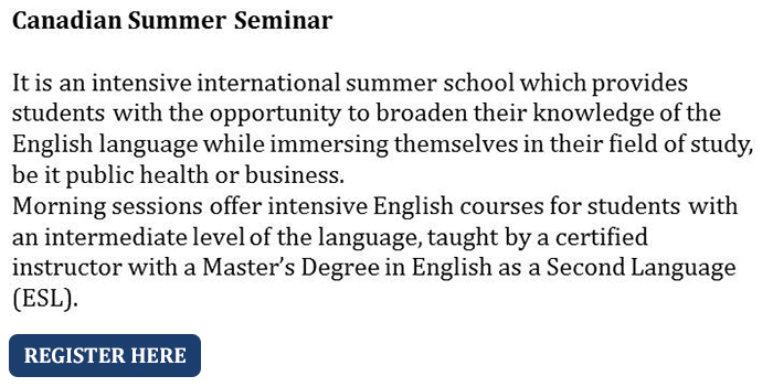 Canadian Summer Seminar