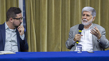 FACULDADES RIO BRANCO RECEBEM O EMBAIXADOR CELSO AMORIM